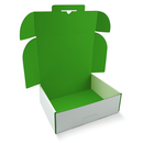 Premium Coloured Postal Boxes White Kraft Outer Vibrant Reveal High-Strength Commerce Packaging