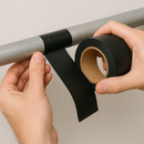 Black Tape 4 Rolls of 50mm x 5.5m Must-Have Weatherproofing for Roofing Commercial Use