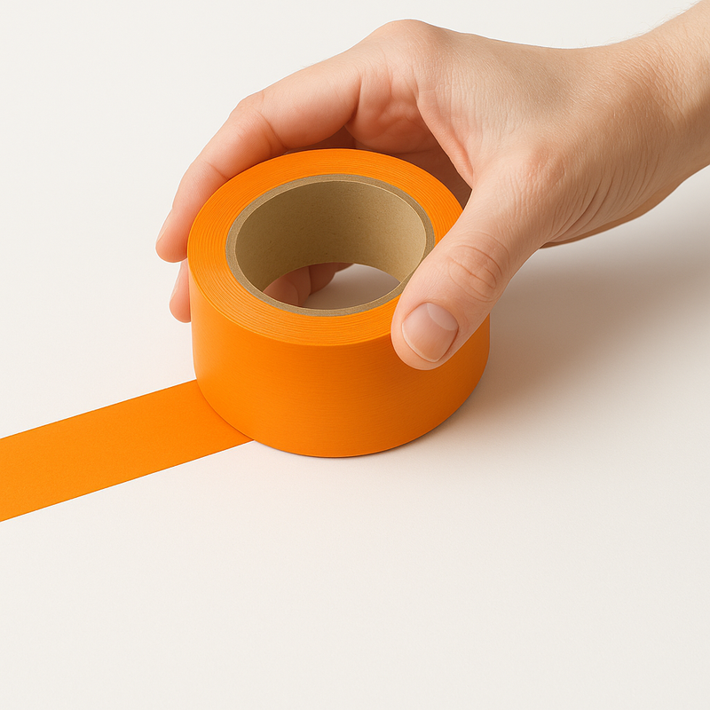 Premium Flat Back Masking Tape 25mm x 55m Heat-Resistant High-Visibility Industrial Splicing Paint