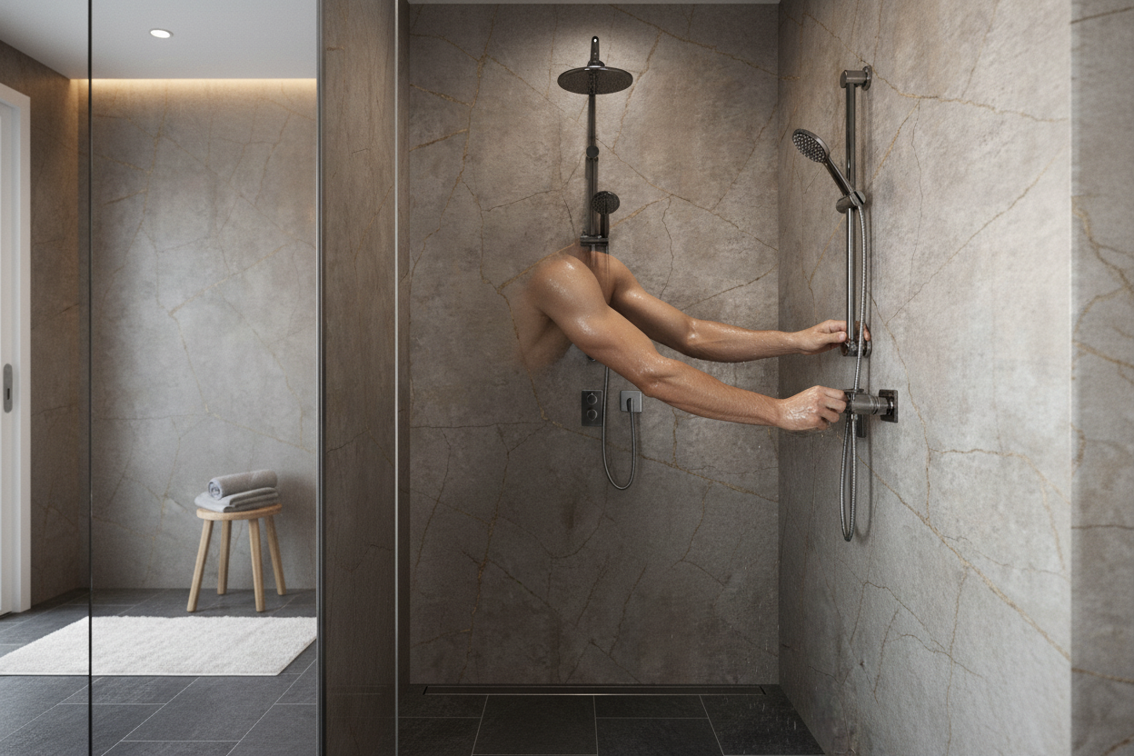Postformed Waterproof Wall Panelling with Stunning Gold S...