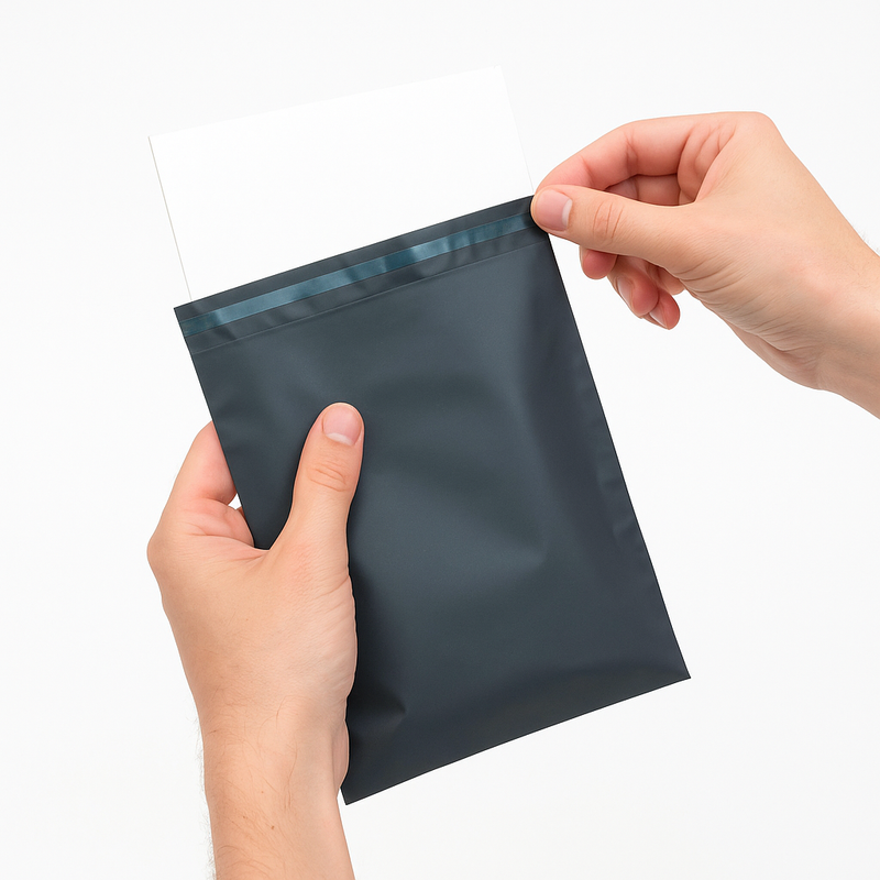 Premium Grey Polythene Mailing Bags Eco-Friendly Recycled Postal Sacks Peel Seal Tear Water Resistant Packaging