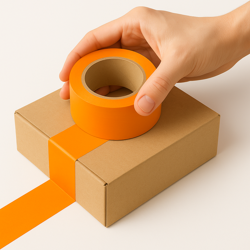 Premium Flat Back Masking Tape 25mm x 55m Heat-Resistant High-Visibility Industrial Splicing Paint