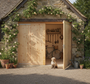 Premium Ledged and Braced Garage Doors - 44mm Thick European Redwood or Whitewood, Universal Frame Kit