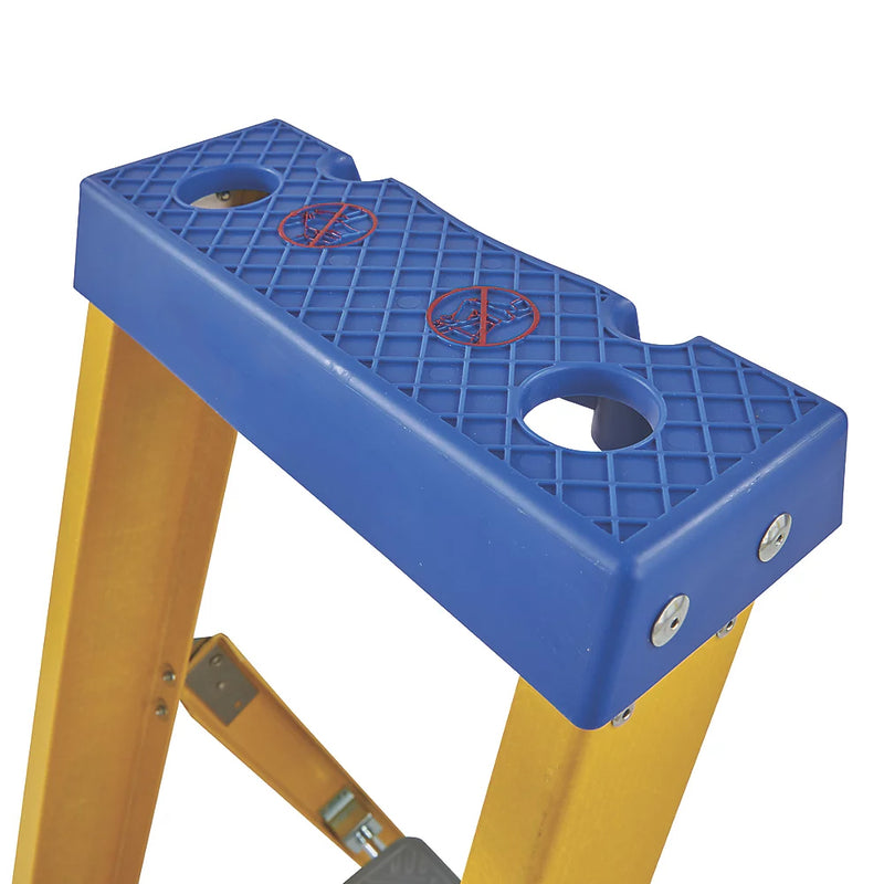 Industrial Quality Fiberglass 6-Step Platform Step Ladder For Safety & Stability