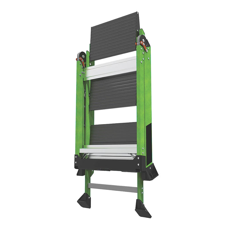 Heavy Duty 3-Step Folding Stool For Electricians And Professional Use - 660mm