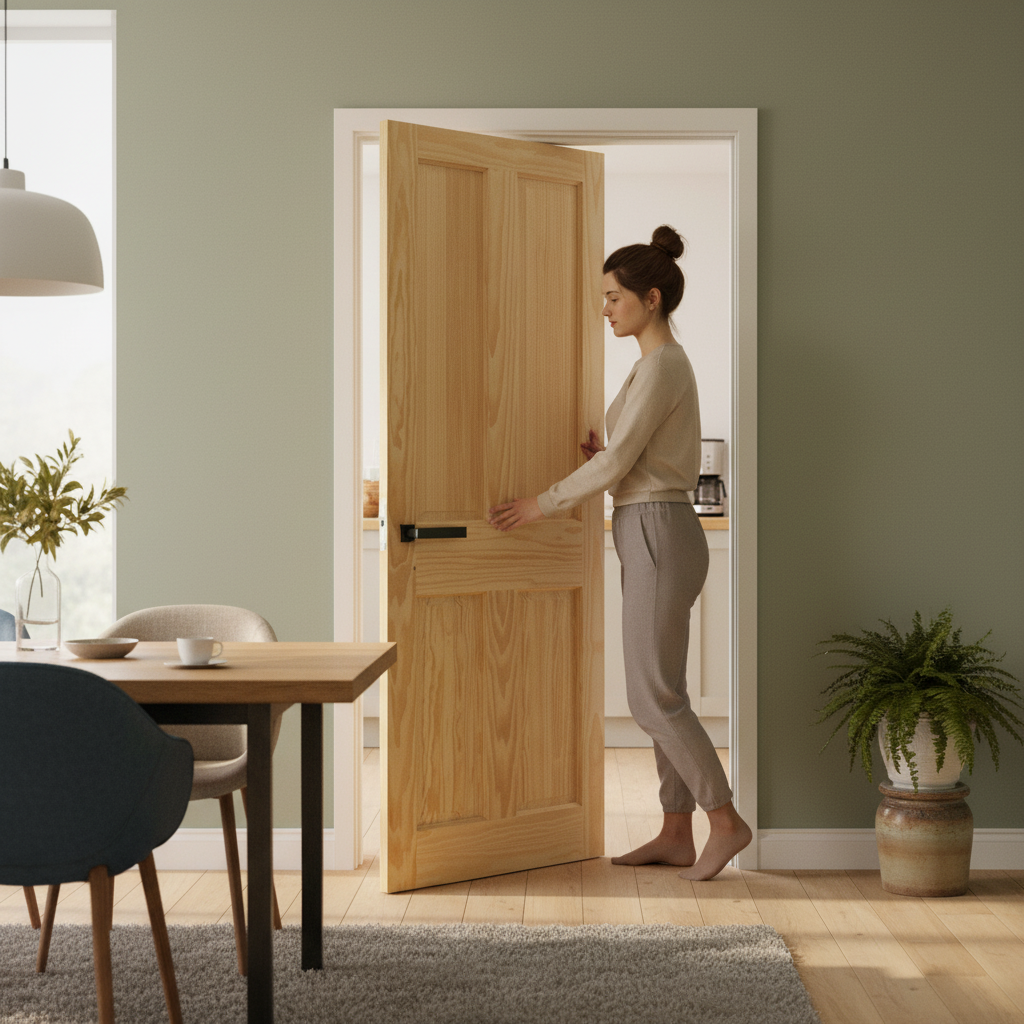Clear Pine Unfinished 4 Panel Internal Door