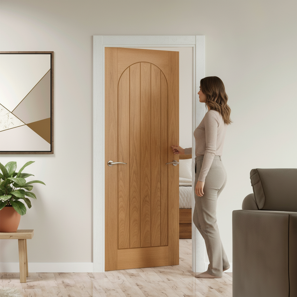 Internal Fully Finished Arched Square Top Door