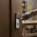 Premium Traditional Victorian Style Door Lever on Backplate with Screws and Spindle