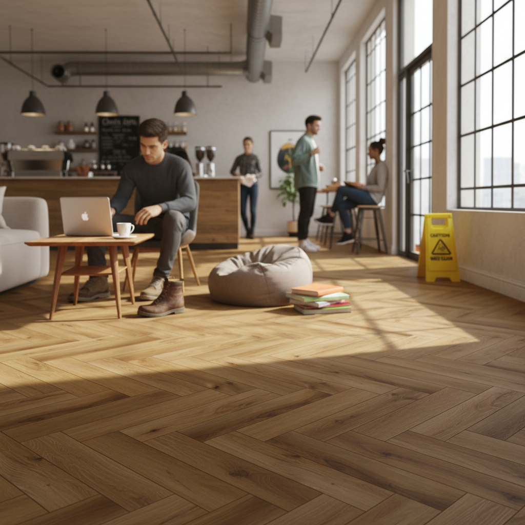 5mm Anti-Microbial Rigid Core Vinyl Flooring