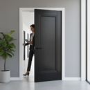 Internal Fully Finished 1 Panel Elegance Door in Jet Black