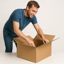 Heavy Duty Brown Packing Cartons for Storage Shipping Moving Eco-Friendly Multi-Score Design