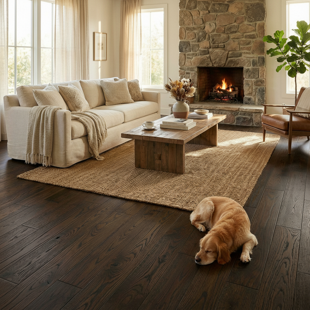 18mm UV Lacquered Solid Real Wood Flooring