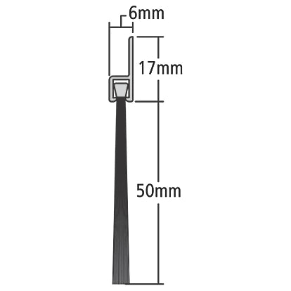 High-Professional Aluminium Brush Bottom Door Seal 2134mm For Superior Protection