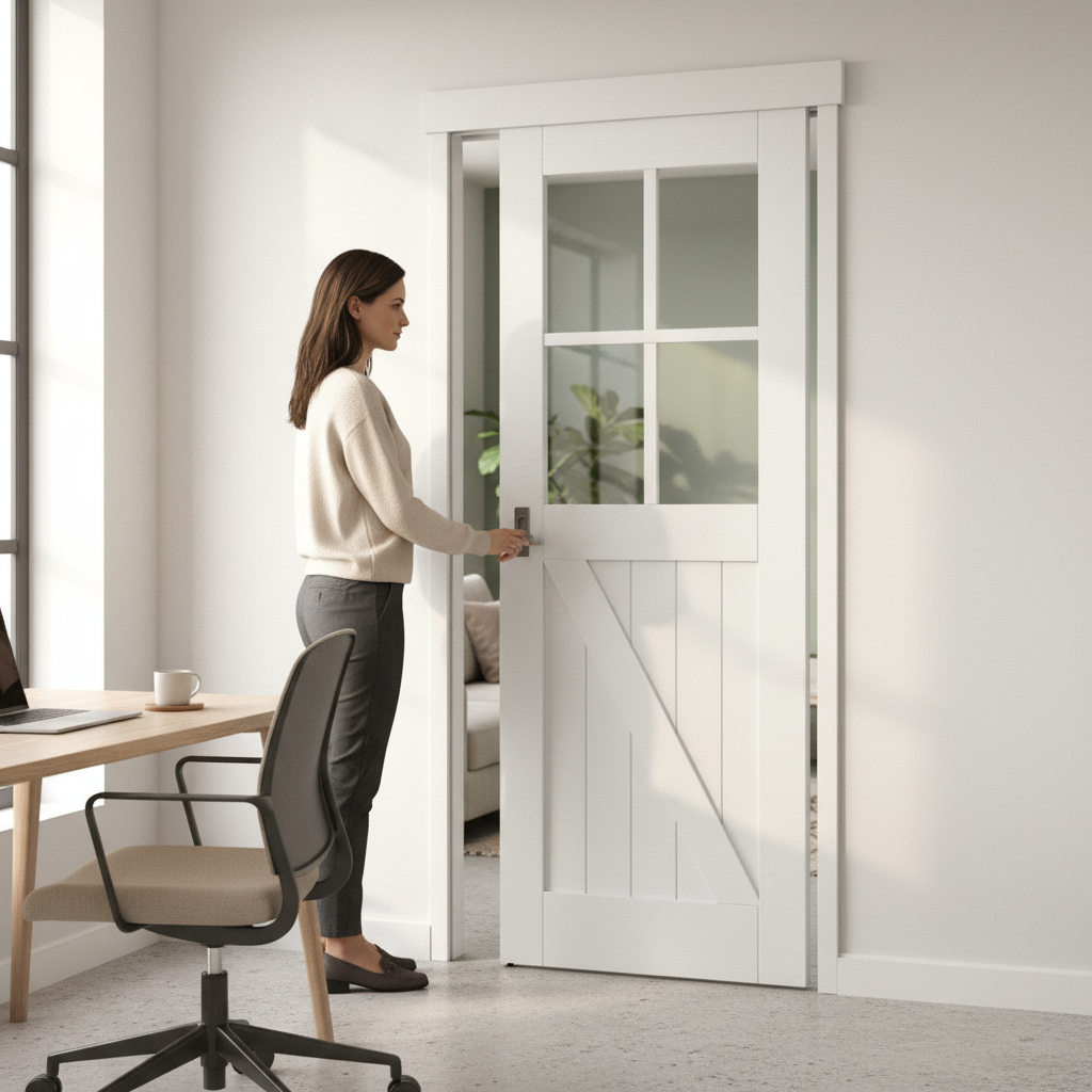 Internal Barn-Style Pocket Door Set