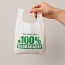 High-Performance Biodegradable Carrier Bags White Vest Design Eco Retail Grocery Packaging Solution