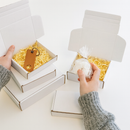 High-Performance Quick Seal Postal Boxes White Clay Coated Cardboard Peel Seal Tear Strip Ideal for Ecommerce Shipping Gifts