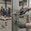 Fire Rated Lever Handle Pack with Two-Tone Chrome Finish,...