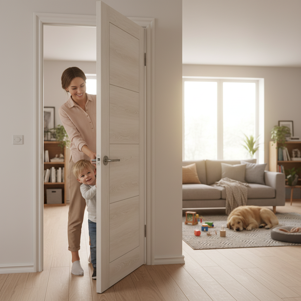 Fully Finished Internal Laminate Ladder Door