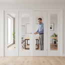 Premium Clear Glazed Room Divider with Matching Side Panels - Custom Sizes Available