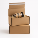 Premium Brown Quick Seal Postal Boxes Peel Seal Cardboard Packaging with Tear Strip Heavy-Duty Ecommerce Mailing Boxes