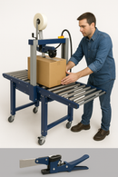 High-Speed Single Phase Carton Sealer Industrial Side-Drive Packing Machine with Dual Tape Sealing