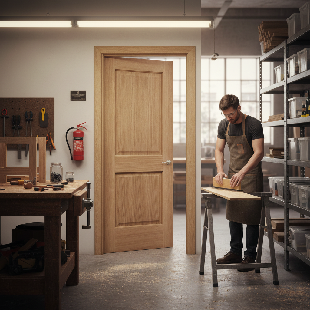 Premium Internal 2 Panel Fire Door with FD30 Rating for Enhanced Safety and Elegant Design