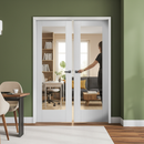 Internal White Primed Pattern 10 1 Light Clear Glass Pair...