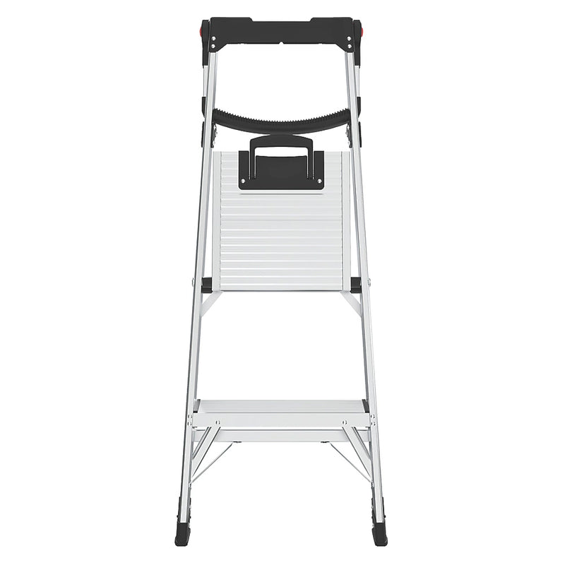 Heavy Duty Aluminium 2-Step Platform Ladder With Handrail For Safety & Stability