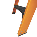 Heavy Duty Fibreglass 6-Step Platform Step Ladder With Handrail For Construction Sites