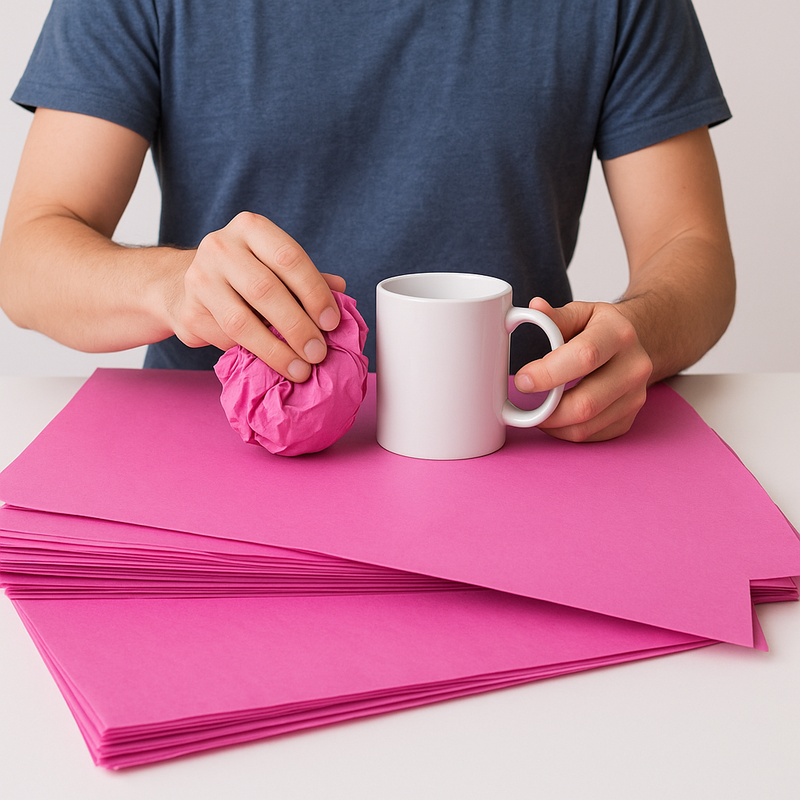 Premium Cerise Pink Tissue Paper 480 Sheets Best-Selling Gift Wrap Packaging