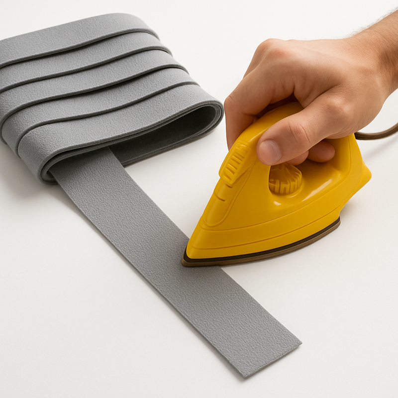 Hi-Vis Reflective Iron-On Tape 50mm x 10m Silver Safety & Visibility