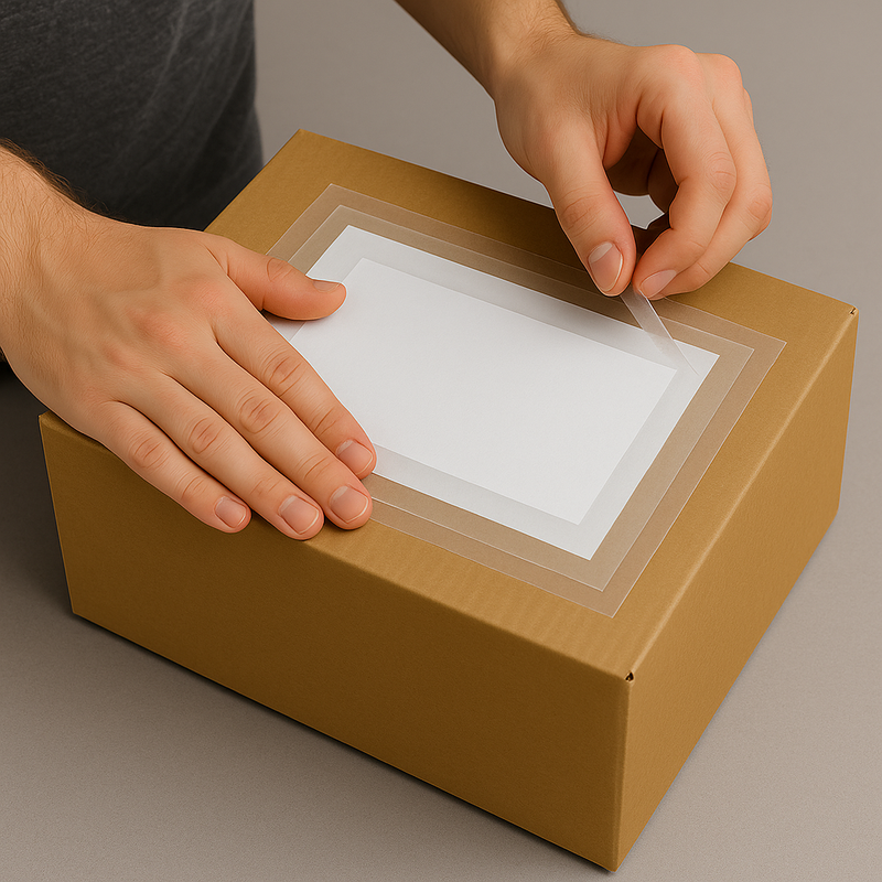 Heavy-Duty Document Enclosed Wallets Peel & Stick Shipping Labels Protector