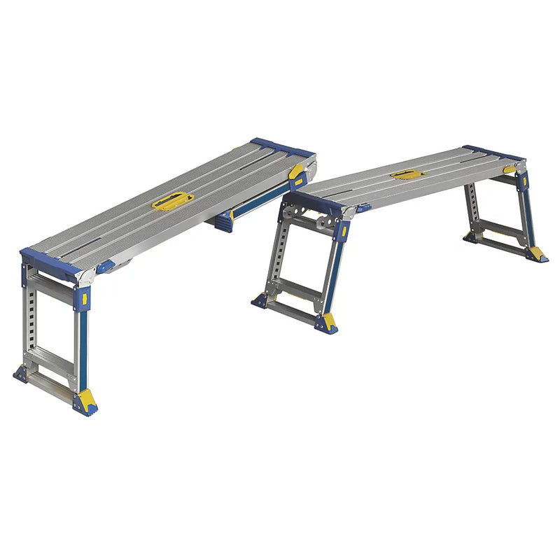 Industrial Quality Lightweight Aluminium Folding Work Platform  - 760mm x 1.17m