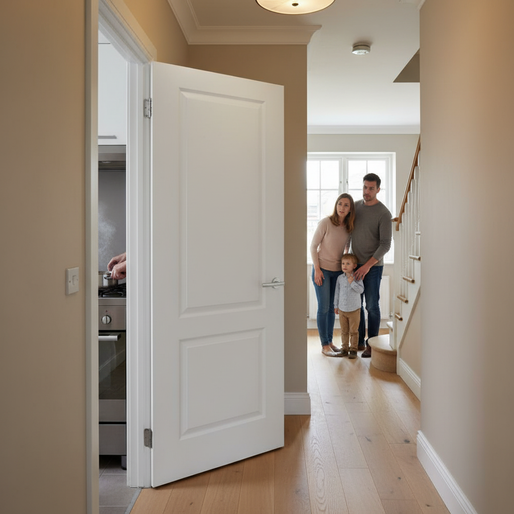 Internal Moulded Smooth Caprice 2 Panel Fire Door