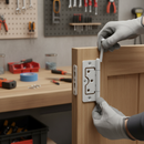 75mm (3") Loose Pin Hurlinge Hinge Pair in White Finish