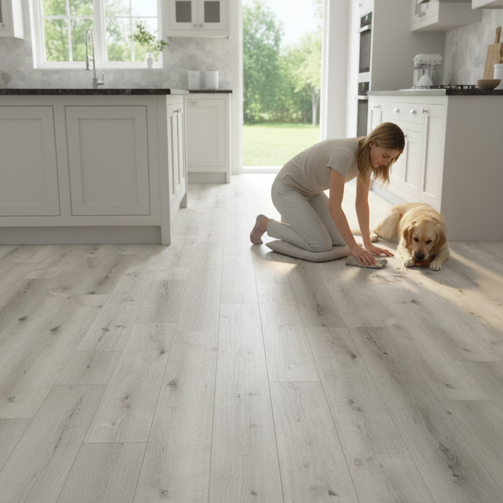 Premium 5mm Rigid Core Vinyl Flooring with Waterproof Surface and Valinge 5G-i Click System