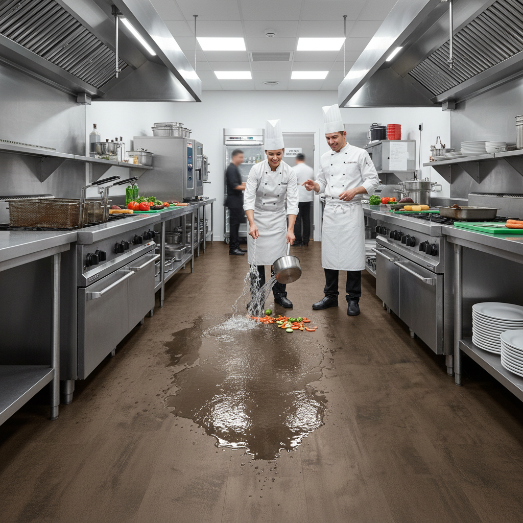 Premium 8mm Water-Resistant Laminate Flooring - Dark Brown Metal Effect with AQUA PRO Technology