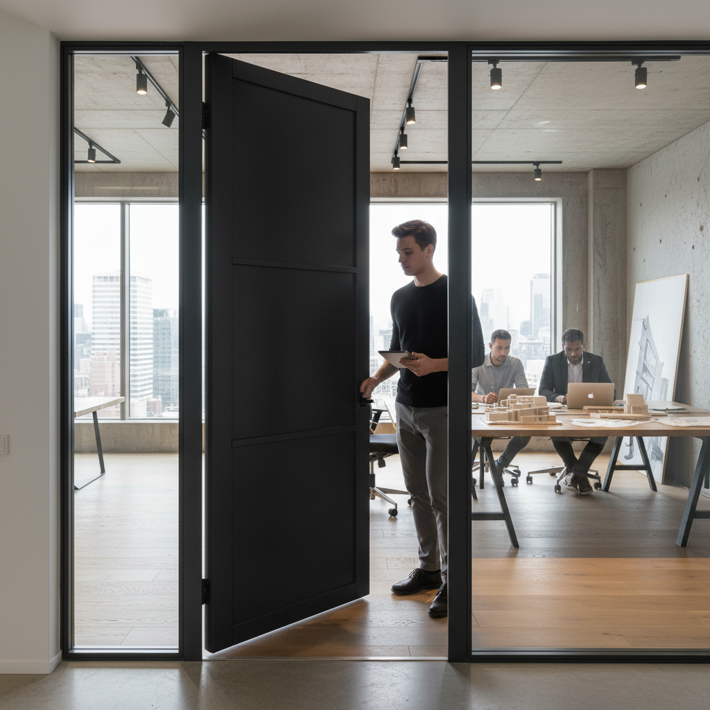 Fully Finished Internal Studio Door with 3 Panels