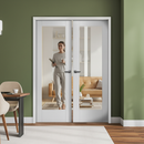 Internal White Primed Pattern 10 1 Light Clear Glass Pair...