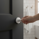 Round WC Thumbturn Lock for Bathroom Doors - Sleek Matt W...