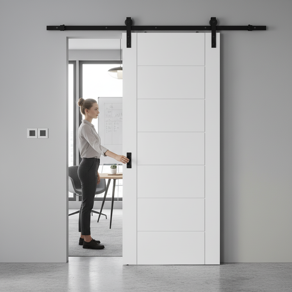 Internal Sliding Door with 7 Panel Design
