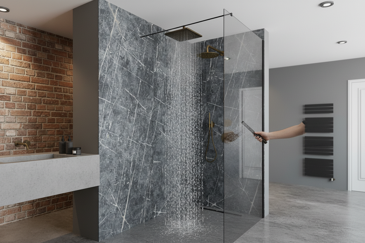 Waterproof Wall Panelling in Striking Blue - 2420 x 600mm
