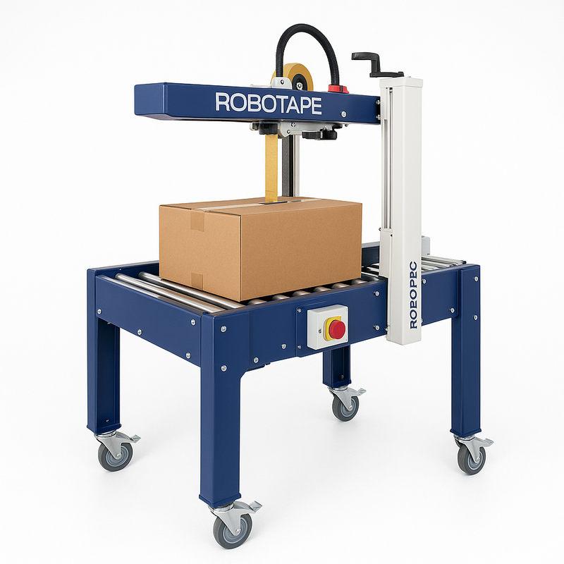 Premium Semi-Automatic Case Taper Dual Top Bottom Drive Carton Sealer Industrial Machine