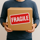 Premium FRAGILE Parcel Labels Self-Adhesive Easy-Apply Bold Print Must-Have for Shippers