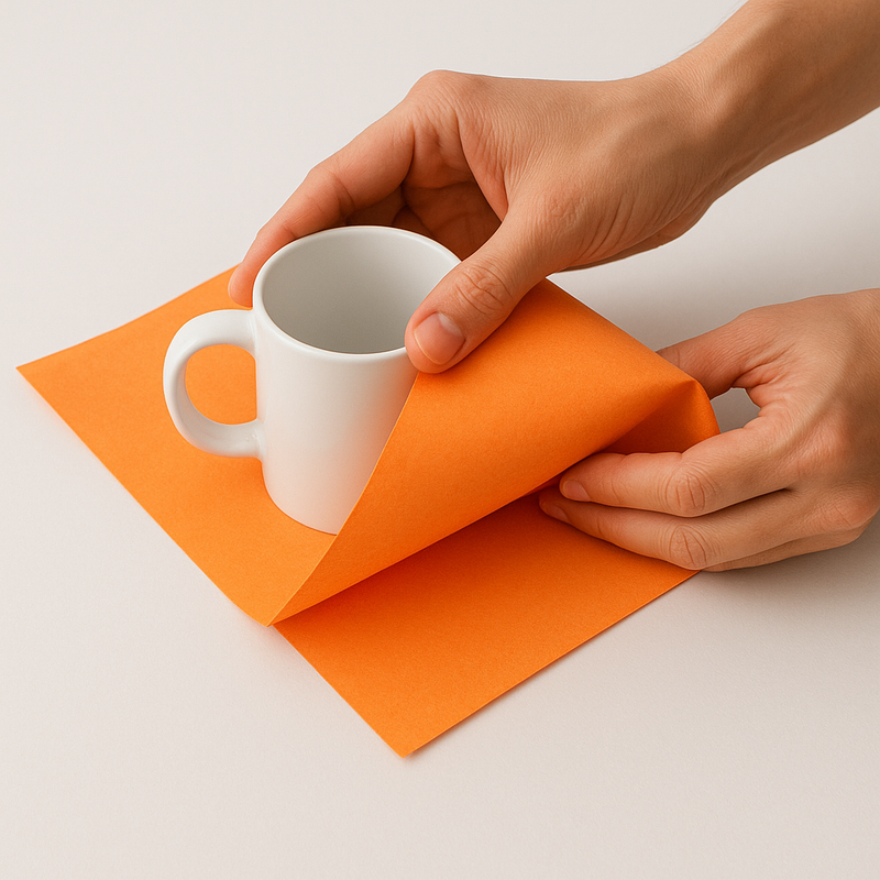 Premium Orange Tissue Paper 16gsm Vibrant Machine Glazed Sheets Perfect for Retail Gifts Packaging