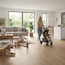 Water-Resistant 10mm Laminate Flooring - Natural Wood Imi...
