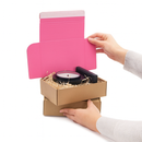 High-Performance Pink Postal Boxes Peel Seal Zip Tear Strip Strong Lightweight Eco Packaging