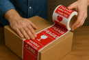 Self-Adhesive Labels 152x50mm 250 Roll Bold Red Fragile Stickers for Shipping Boxes