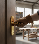 Premium Door Lever on Backplate - Conventional Handle with Shaped Design for Enhanced Style and Functionality