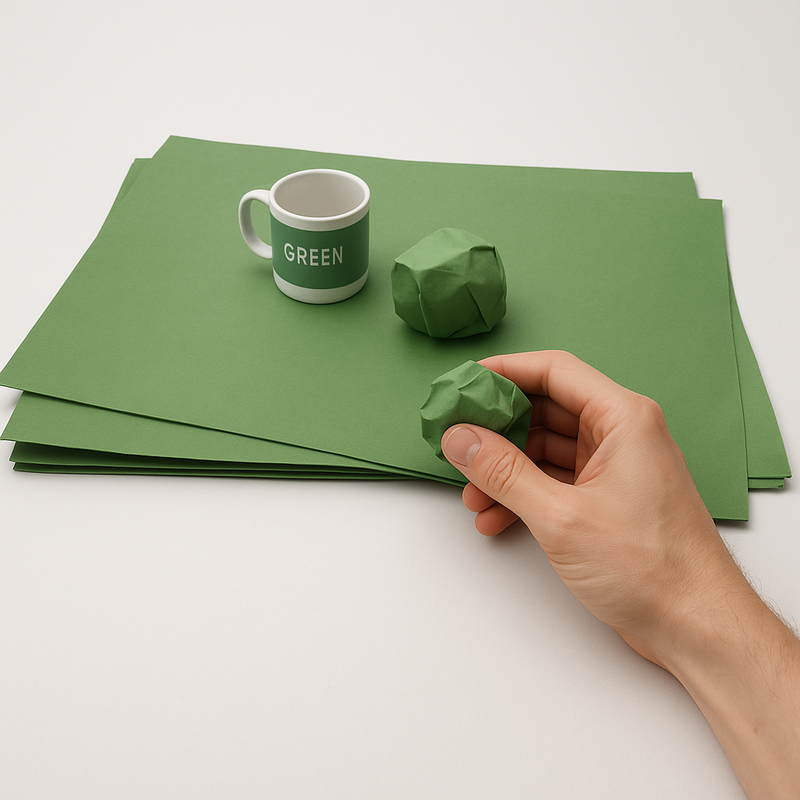 High-Performance Green Tissue Paper 16gsm Polished Finish Best for Retail Displays Hampers Gift Wrapping